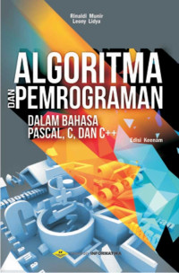 Image of Algoritma Dan Pemrograman Dalam Bahasa Pascal, C, Dan C++ Edisi Keenam